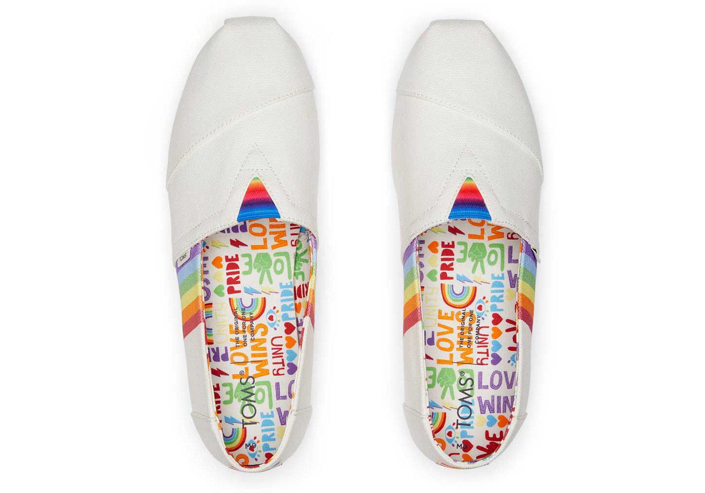 Toms Alpargata Unity Rainbow Espadrille White - Mens - 08371-TYZI